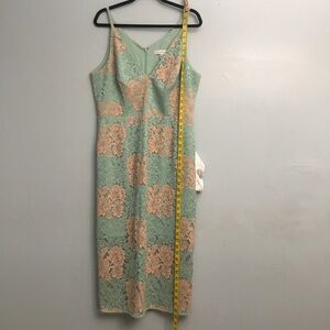 Dress the Population Green Sheath Midi Dress